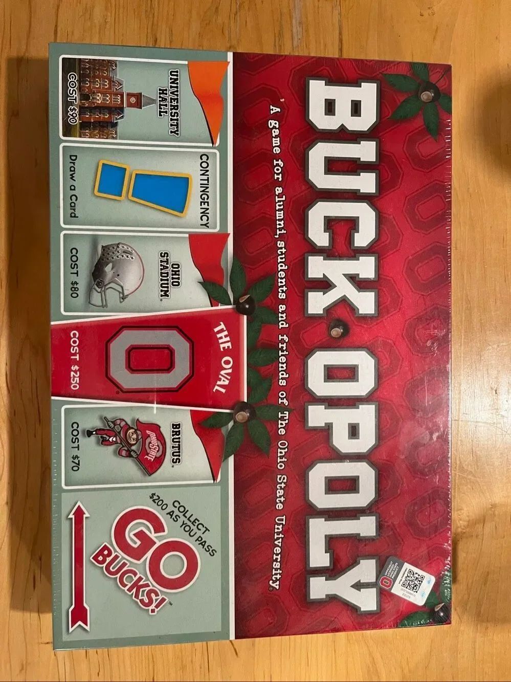 Ohio state buckeye monopoly new in the box board game